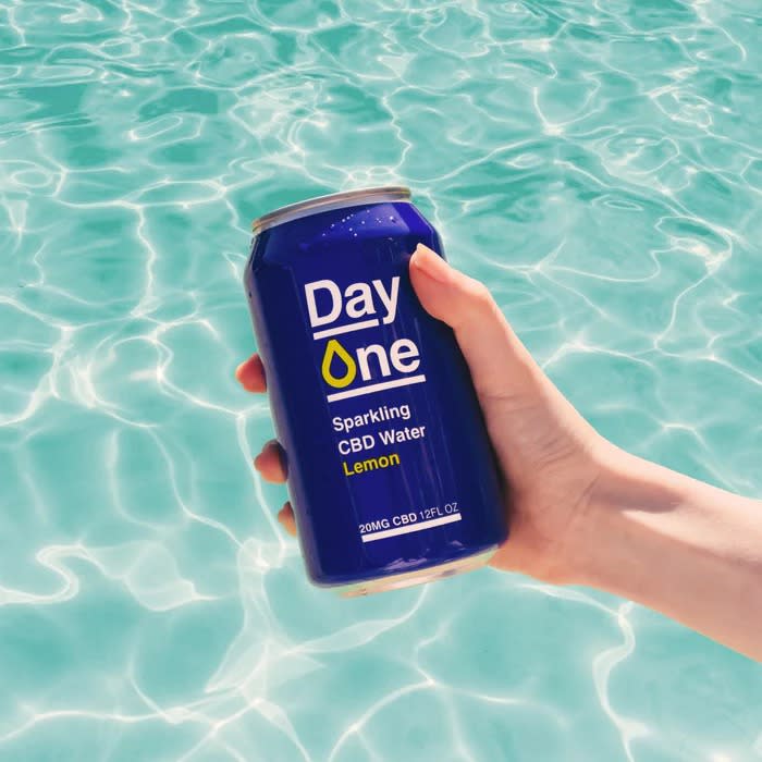 Day One Lemon Classic CBD Water in a can