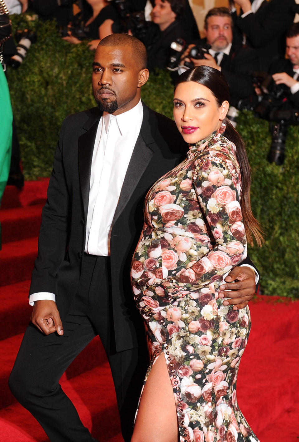 NEW YORK, NY - MAY 06: Kanye West and Kim Kardashian attend the Costume Institute Gala for the 'PUNK: Chaos to Couture' exhibition at the Metropolitan Museum of Art on May 6, 2013 in New York City. (Photo by Dimitrios Kambouris/Getty Images)