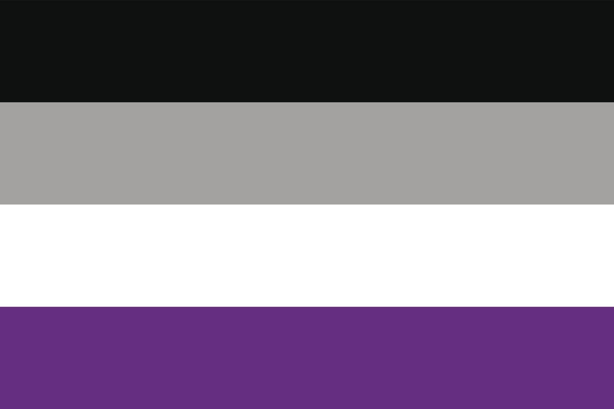 asexual and demisexual pride flag vector illustration a graphic element