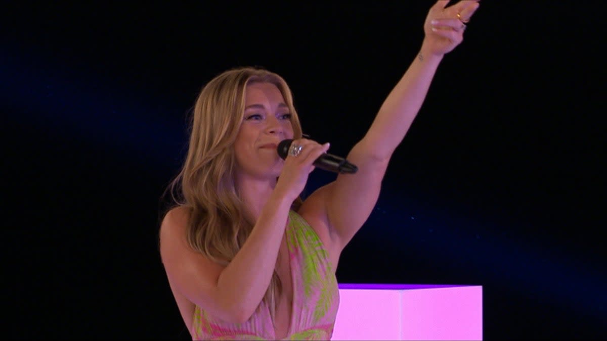 BRIT Award-winning singer Becky Hill made a surprise appearance in the villa (ITV)