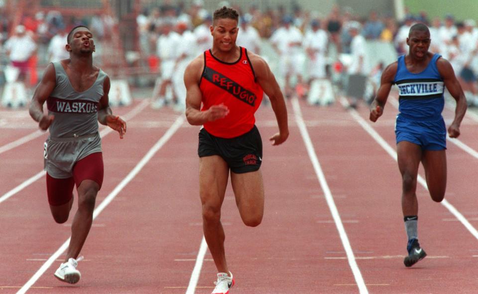 On this day in 1995, Refugio's Toya Jones capped his illustrious high school track career with his 17th medal at the UIL State Track & Field Championships