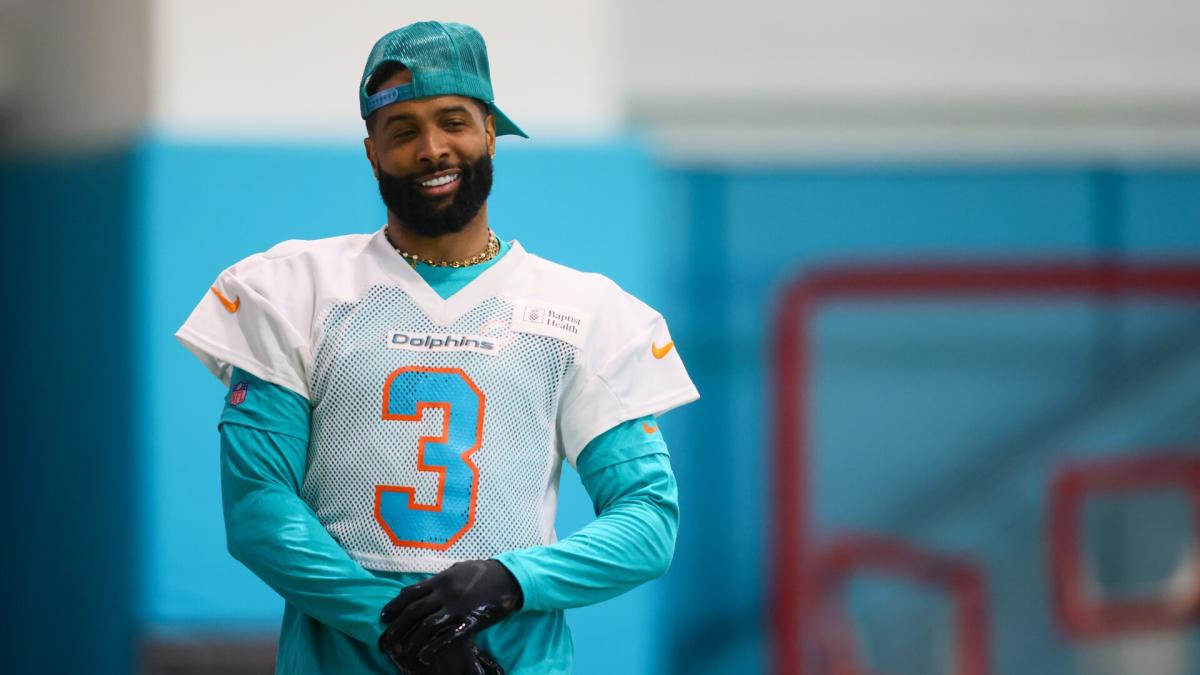 OBJ has yet to practice with his new Dolphins teammates