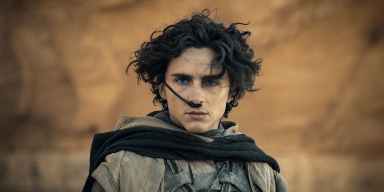 timothee chalamet as paul atreides, dune part two