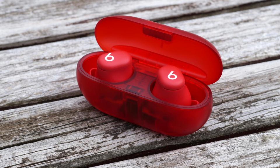 <span>The Beats Solo are compact earbuds that pack a punch for less.</span><span>Photograph: Samuel Gibbs/The Guardian</span>