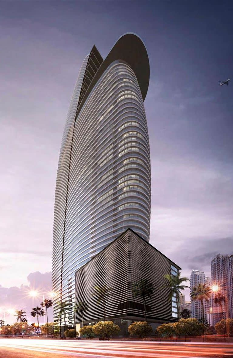 Aston Martin Residences. Propiedad de la familia Coto, que tras asociarse con la marca británica, arrancó la construcción de la torre de 391 residencias y 66 pisos. Estará lista en 2021.