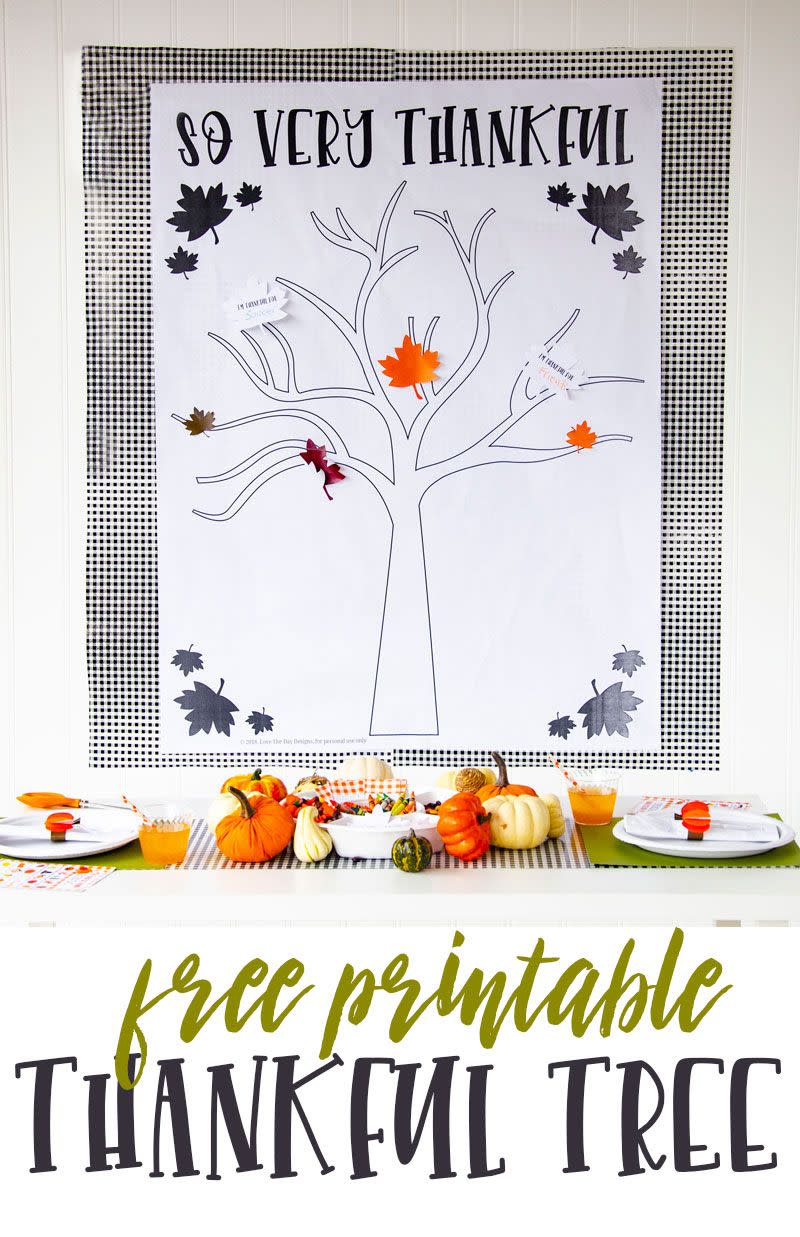 11) Thankful Tree Printable Poster