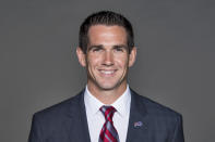 FILE - Joe Schoen of the Buffalo Bills NFL football team is shown in Orchard Park, N.Y., May 17, 2017. The New York Giants have hired Buffalo Bills assistant general manager Joe Schoen as their new general manager. Co-owners John Mara and Steve Tisch made the announcement Friday, Jan. 21, 2022. (AP Photo, File)