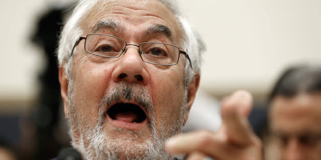 WASHINGTON, DC - JULY 23:  Former House Financial Services Committee chairman Barney Frank (D-MA) testifies before the House Financial Services Committee July 23, 2014 on Capitol Hill in Washington, DC. Frank testified during the committee's hearing on 'Assessing the Impact of the Dodd-Frank Act Four Years Later.'   (Photo by Win McNamee/Getty Images) (Photo: )