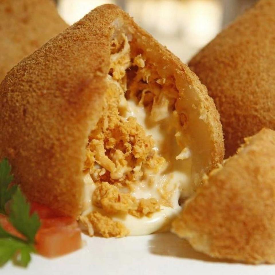 Coxinha, which are fried dough balls stuffed with various fillings, are a specialty at Brazita Bites, which is about to expand with a brick-and-mortar spot inside the new Glas Haus racing.