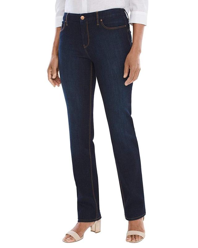 So Slimming Girlfriend Ankle Jeans in Black - Chico's