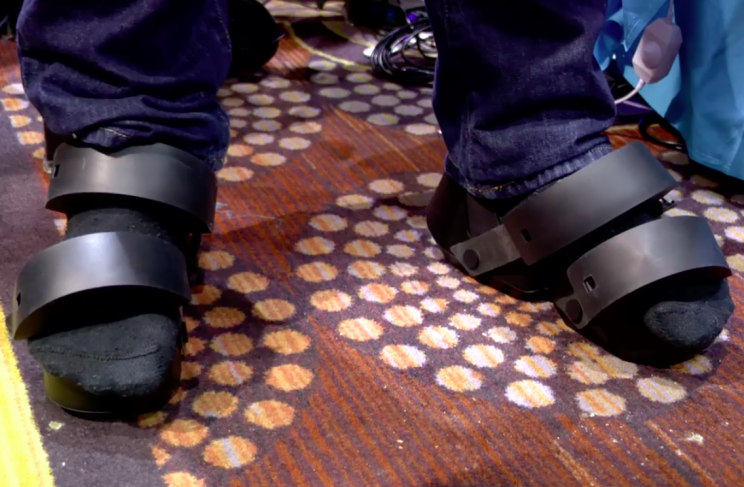 CerevoTaclim son los primeros zapatos de realidad virtual del mundo.