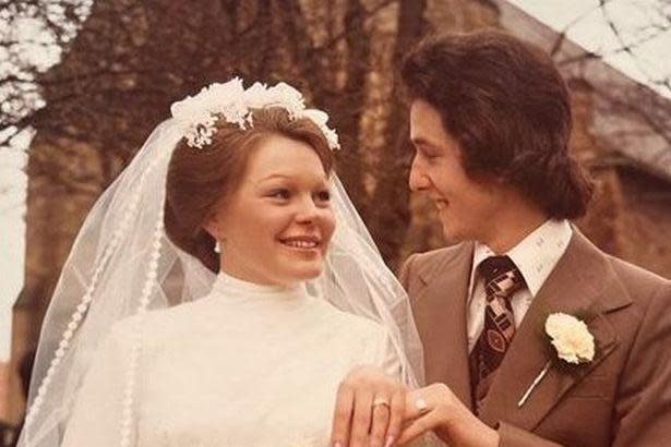 Sue and Barrie got married in April 1975 after meeting each other at school (Credit: Leanne Rayner-Davies)