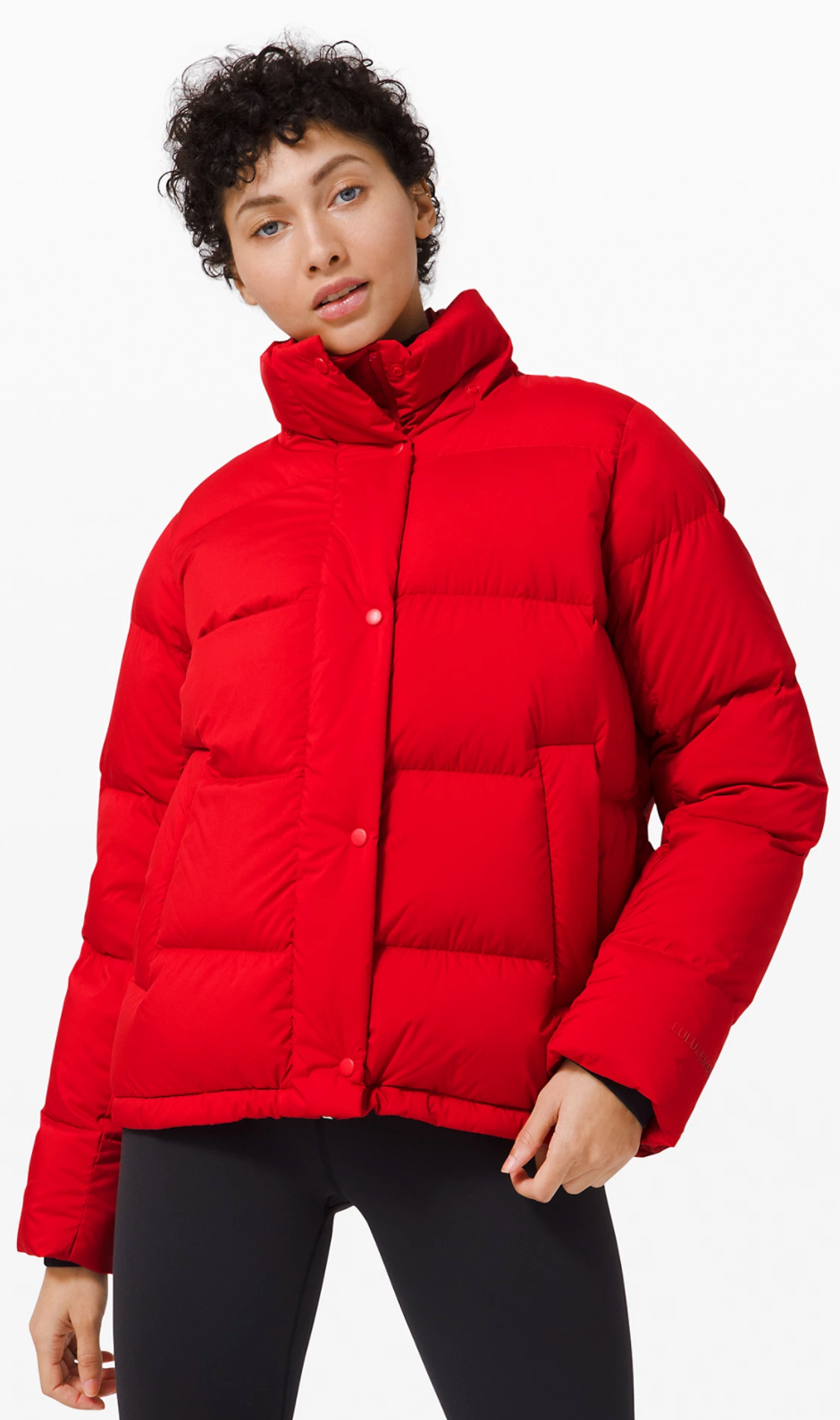 Wunder Puff Jacket in Dark Red (Photo via Lululemon Athletica) 