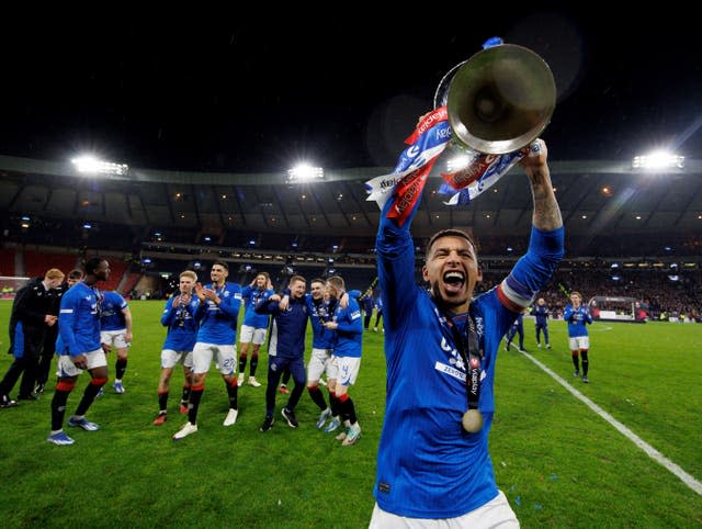 Rangers won the Viaplay Cup with victory over Aberdeen (Willie Vass/PA) 