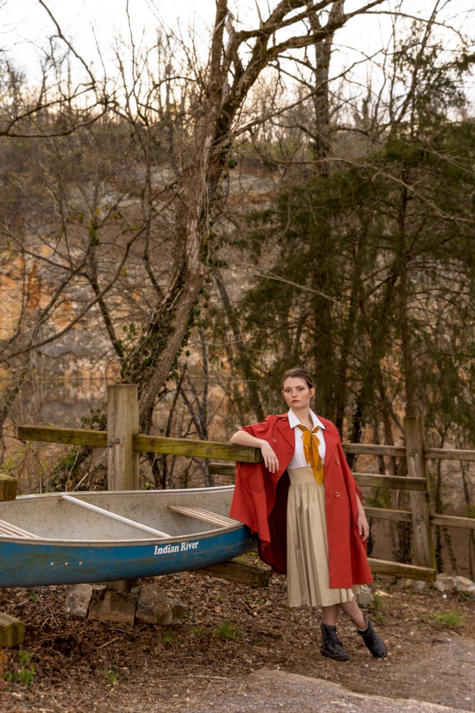 Nostalgia Knoxville&#x002019;s vintage dress in a promotional photo shoot at Ijams Nature Center. Tickets on sale now for the Fleurish sustainable fashion event on April 24.