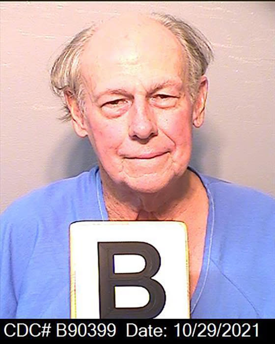 This Oct. 10, 2021, photo released by the California Department of Corrections, shows Fredrick Woods. California parole commissioners have recommended parole for the last of three men convicted of hijacking a school bus full of children for $5 million ransom in 1976. The two commissioners acted Friday, March 25, 2022, in the case of 70-year-old Woods. The parole recommendation could still be rejected by Gov. Gavin Newsom. (California Department of Corrections via AP)