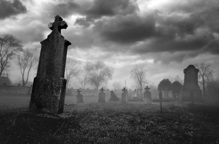 <span class="caption">Probably best to stay out of the graveyard if you’ve been on the mushrooms.</span> <span class="attribution"><span class="source">Shutterstock</span></span>