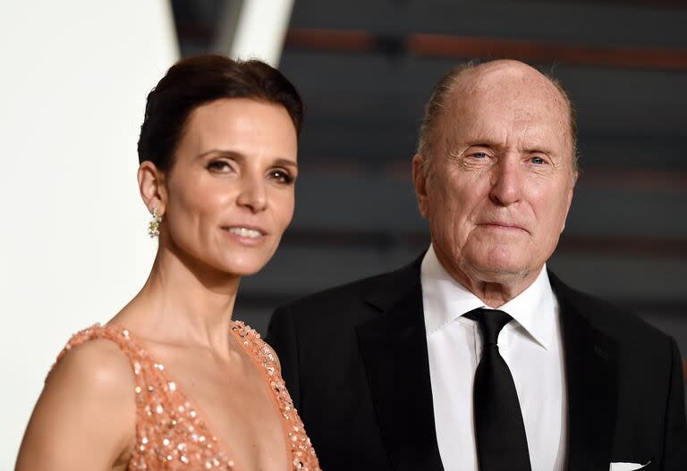 Robert Duvall junto a su esposa, la argentina Luciana Pedraza, en 2015; el actor de El Padrino ha visitado nuestro país en numerosas ocasiones