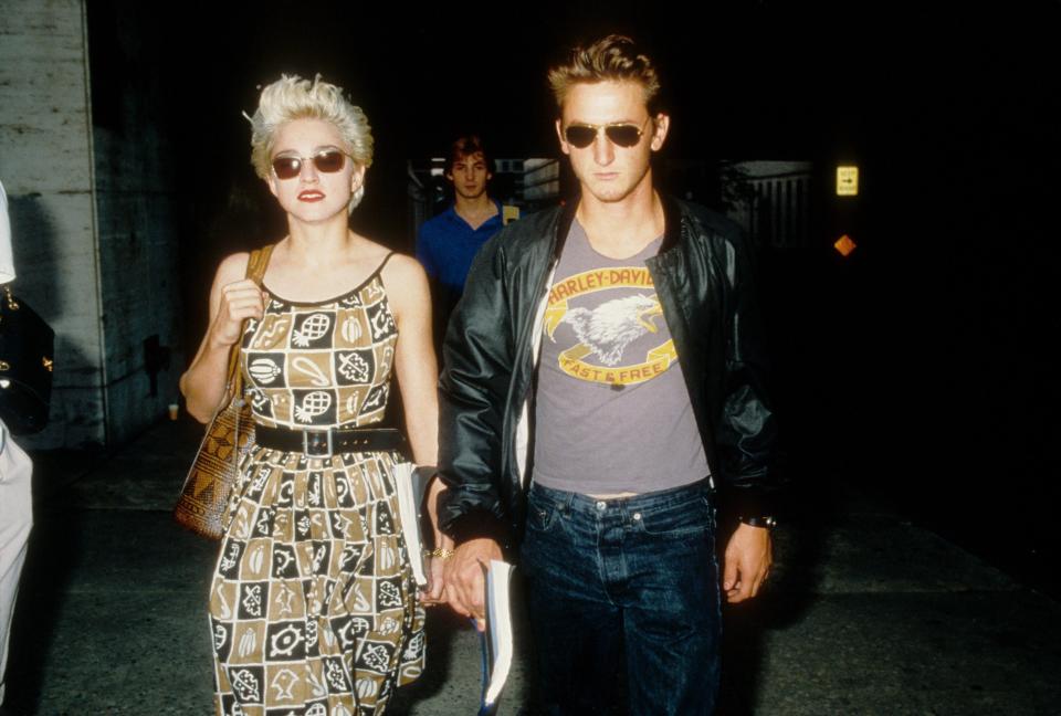 Madonna<a href="https://www.etonline.com/news/170048_madonna_posts_pda_pic_with_sean_penn_ahead_of_57th_birthday" target="_blank" rel="noopener noreferrer">&nbsp;married</a> Sean Penn in 1985 on her 27th birthday. The couple went on to star together in the critically panned "<a href="https://www.nytimes.com/1986/09/21/movies/film-shanghai-surprise.html" target="_blank" rel="noopener noreferrer">Shanghai Surprise</a>" and <a href="https://people.com/archive/cover-story-everyone-said-it-wouldnt-last-vol-28-no-24/" target="_blank" rel="noopener noreferrer">divorced</a> four years later, citing irreconcilable differences.