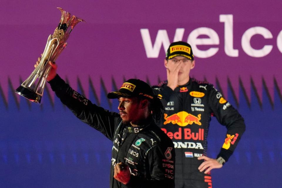 Max Verstappen is level on points with Lewis Hamilton heading into the season finale (Hassan Ammar/AP) (AP)