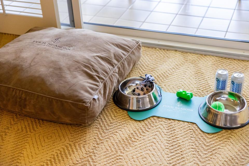 A pet-friendly resort, the Four Seasons Resort Oahu at Ko Olina's housekeeping department even caters to guests' furry friends.