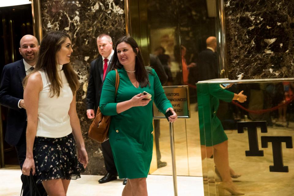 hope hicks sarah huckabee sanders