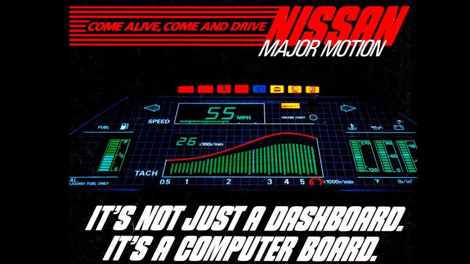1985 nissan 300zx digital dash magazine advertisement