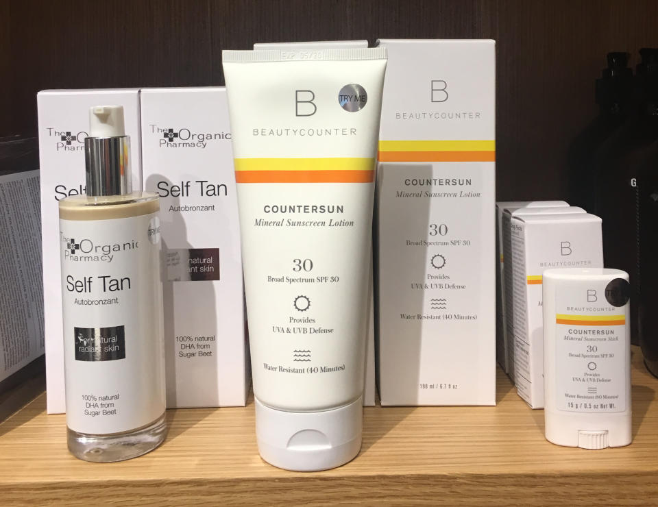 Beautycounter products at Goop's Toronto popup (Photo by Alyssa Tria)