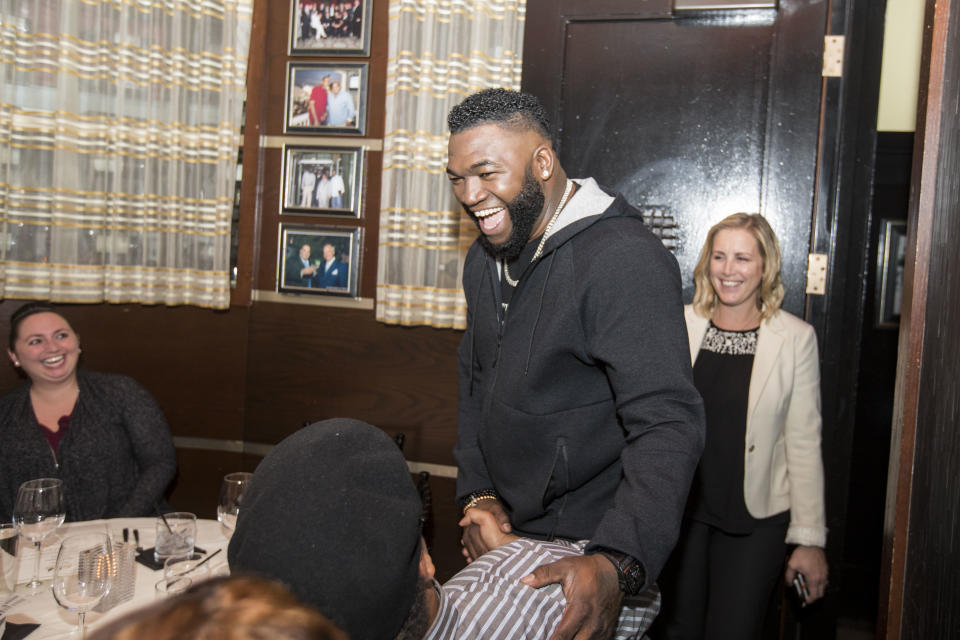 David Ortiz is going to try out a bunch of professions on his brand new TV show. (AP Images for Mastercard)