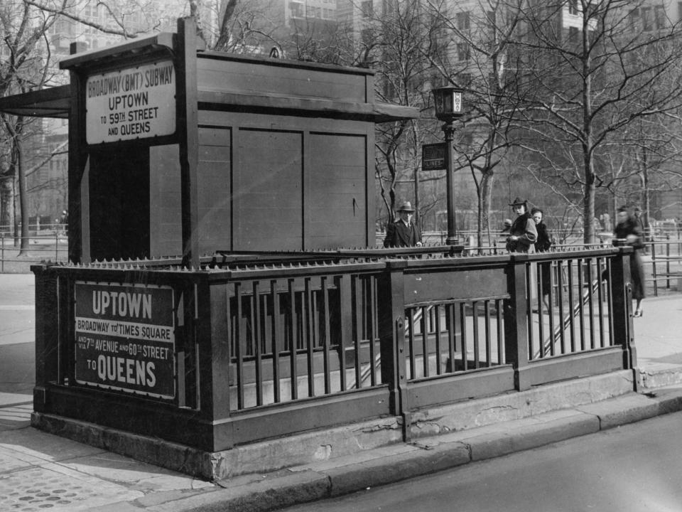 A subway station on the BMT Broadway Line in Manhattan, New York City