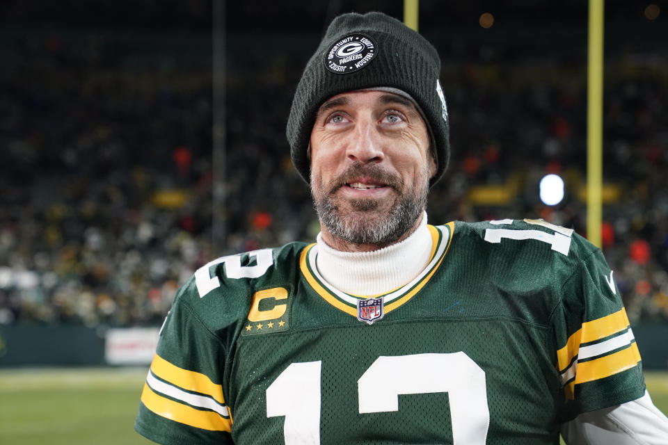 Marque el 17 de abril en sus calendarios, porque ahí es cuando las cosas podrían ponerse realmente incómodas si Aaron Rodgers todavía es un Green Bay Packer.  (Foto de Patrick McDermott/Getty Images)