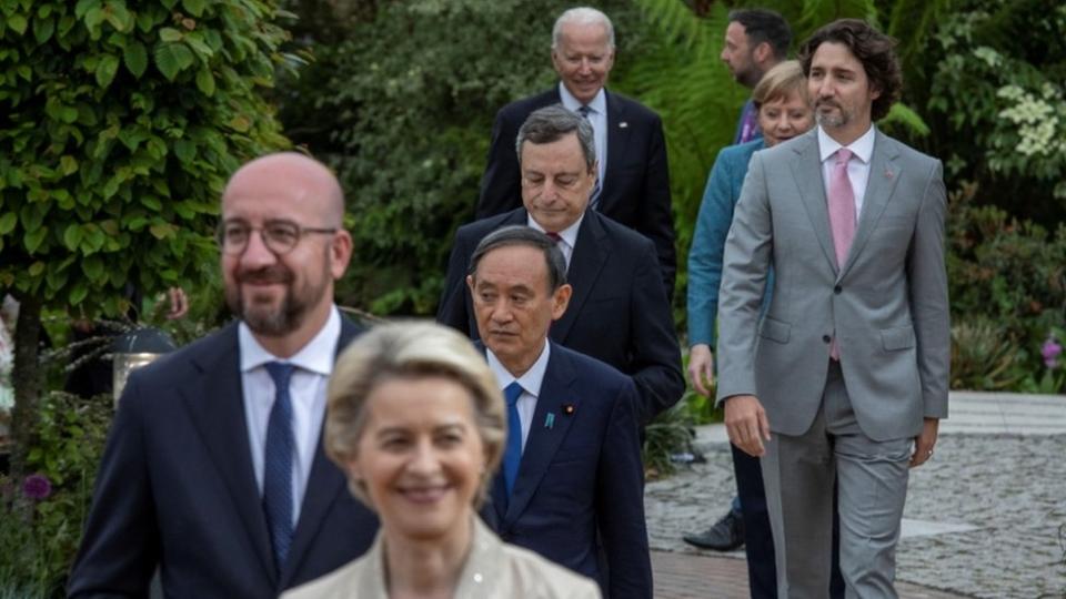 G7 leaders at the Eden Project, 11 June 2021