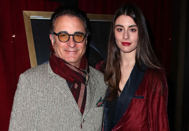 <p>David Livingston/Getty</p> Andy Garcia and Dominik Garcia-Lorido attend the premiere of Parade Deck Films' "Desolation" on January 25, 2018 in Beverly Hills, California.