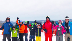 Members of the Newport Ski Club enjoy a day on the slopes.