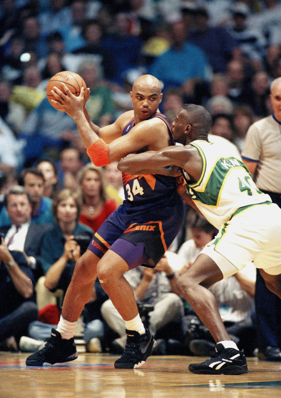 Charles Barkley's tendency to methodically back his opponents down beneath the basket prompted what was known as "The Barkley Rule" (Photo: ASSOCIATED PRESS)