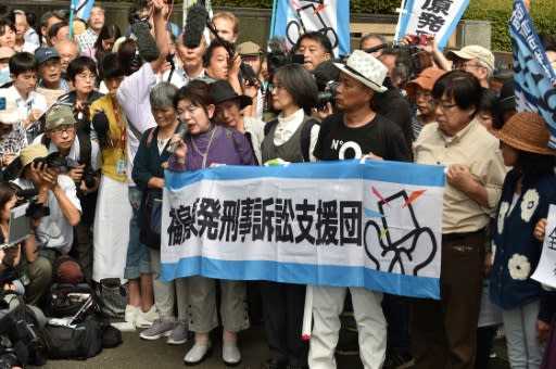 'I couldn't be more angry,' a man who evacuated from Fukushima told supporters at a rally after the verdict was announced