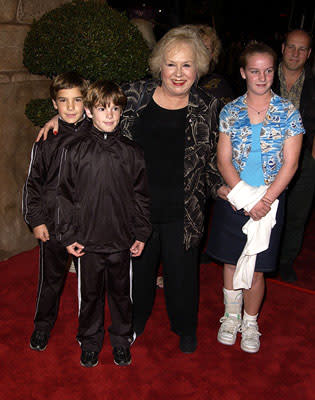 Doris Roberts and family at the Westwood premiere of Warner Brothers' Harry Potter and The Sorcerer's Stone