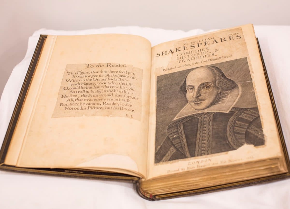 A 400-year-old collection of William Shakespeare’s first collected works - including the first publication of Macbeth - is to go on display. (NLS / SWNS)