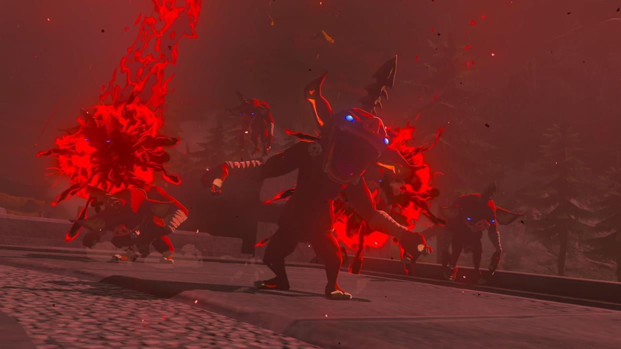  Enemies under the blood moon in Tears of the Kingdom 