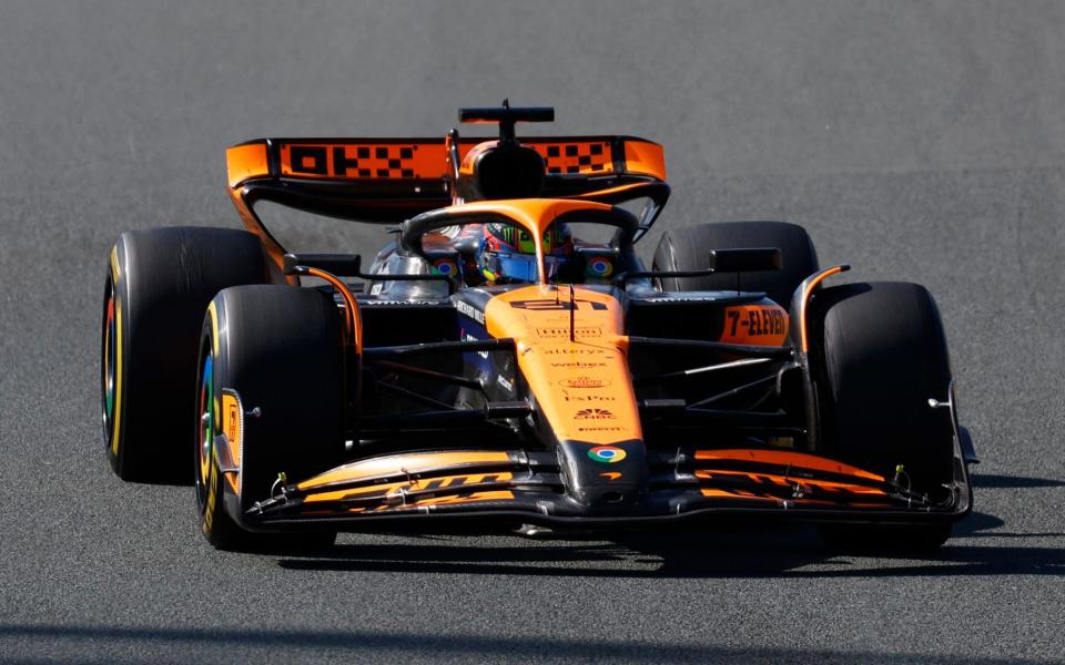 Formula One F1 - Dutch Grand Prix - Circuit Zandvoort, Zandvoort, Netherlands - August 25, 2024 McLaren's Oscar Piastri in action during the race