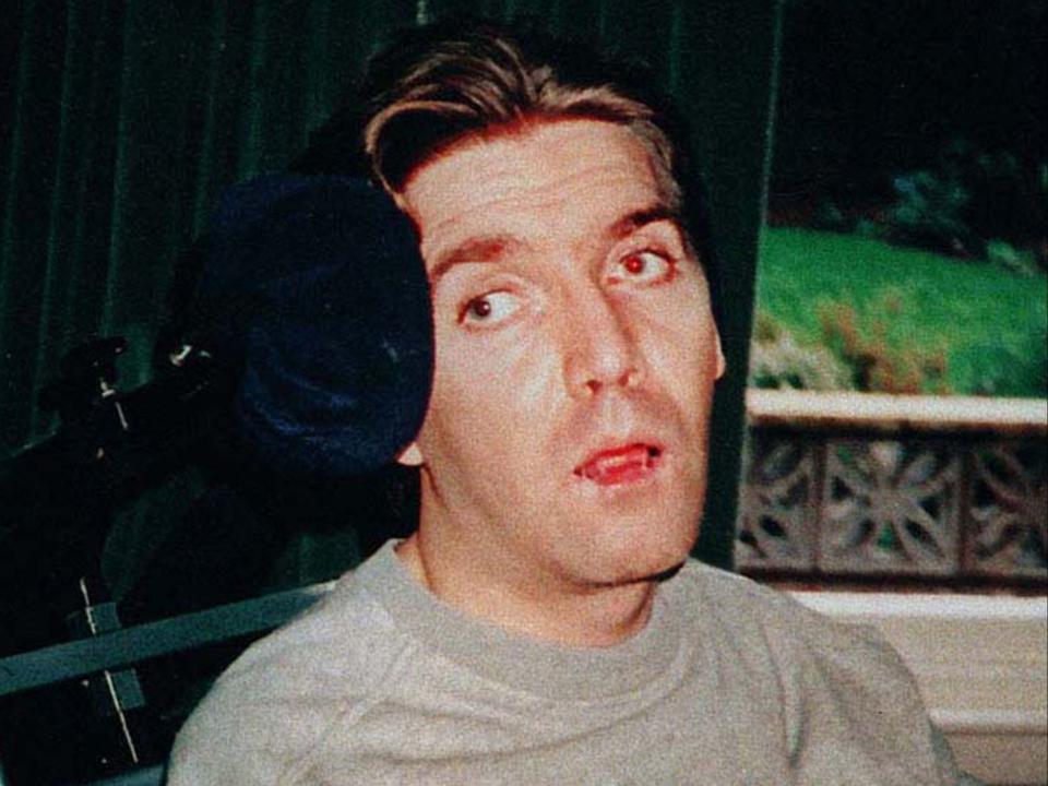 Andrew Devine pictured after emerging from an eight-year vegetative state following the Hillsborough disaster (PA)