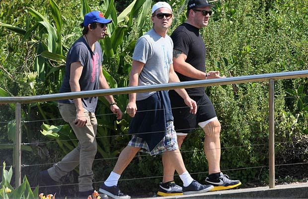 Leonardo DiCaprio and pals toured Bondi Beach in Sydney. PacificCoastNews.com