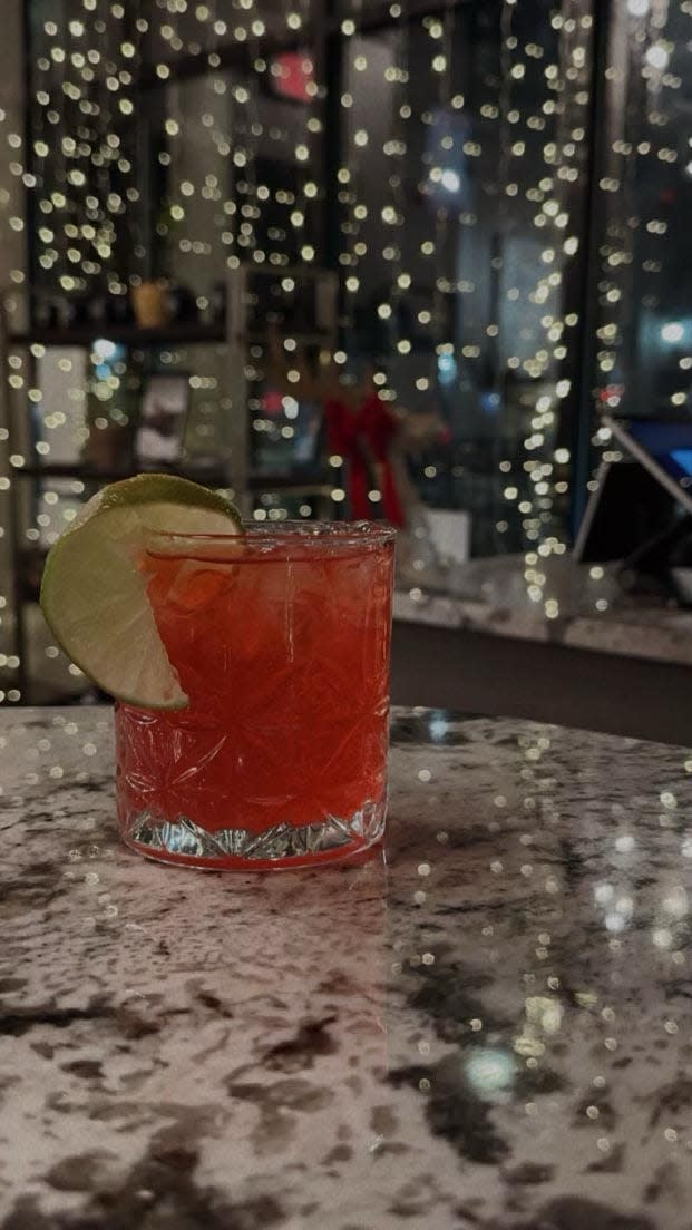 A Christmas mojito is featured at Miracle on Main at The Daily Pressed in Downtown Akron.