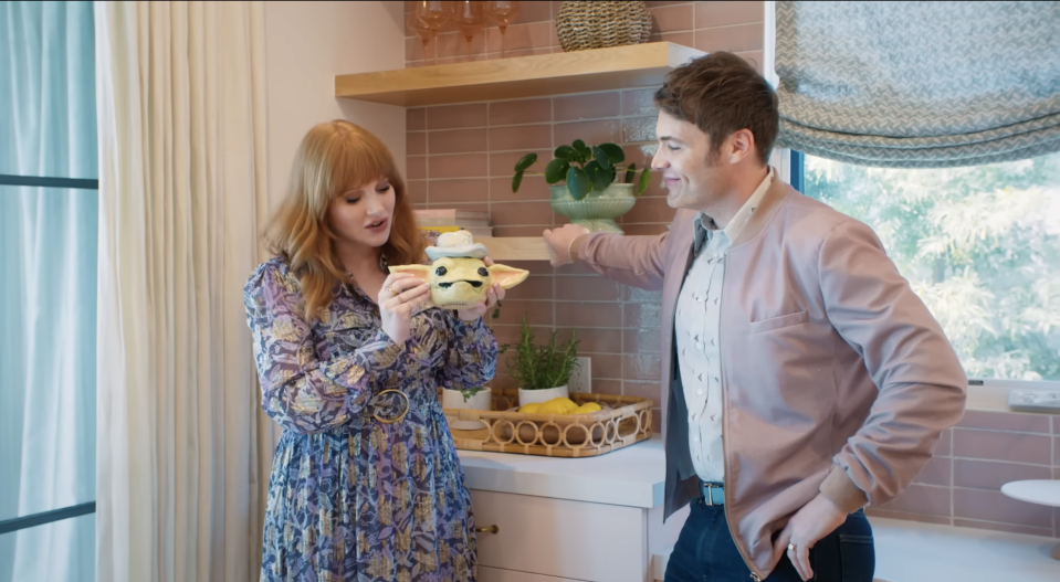 Bryce and her husband in their kitchen