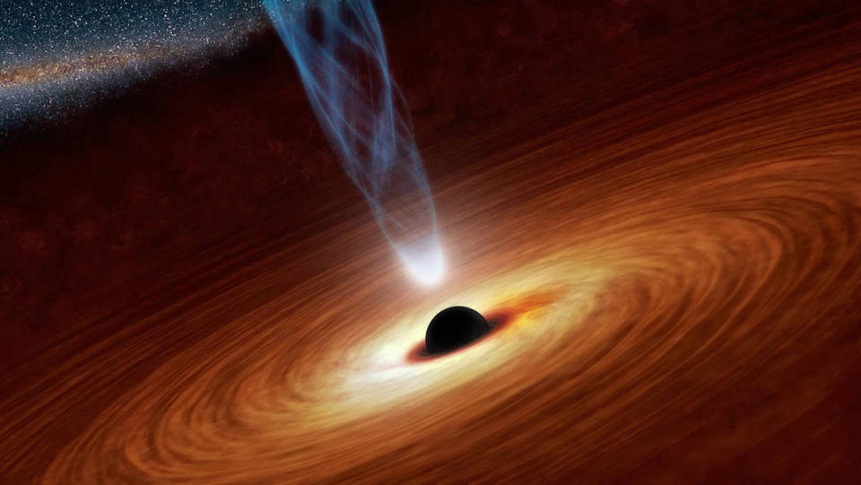 Concept art of a supermassive black hole