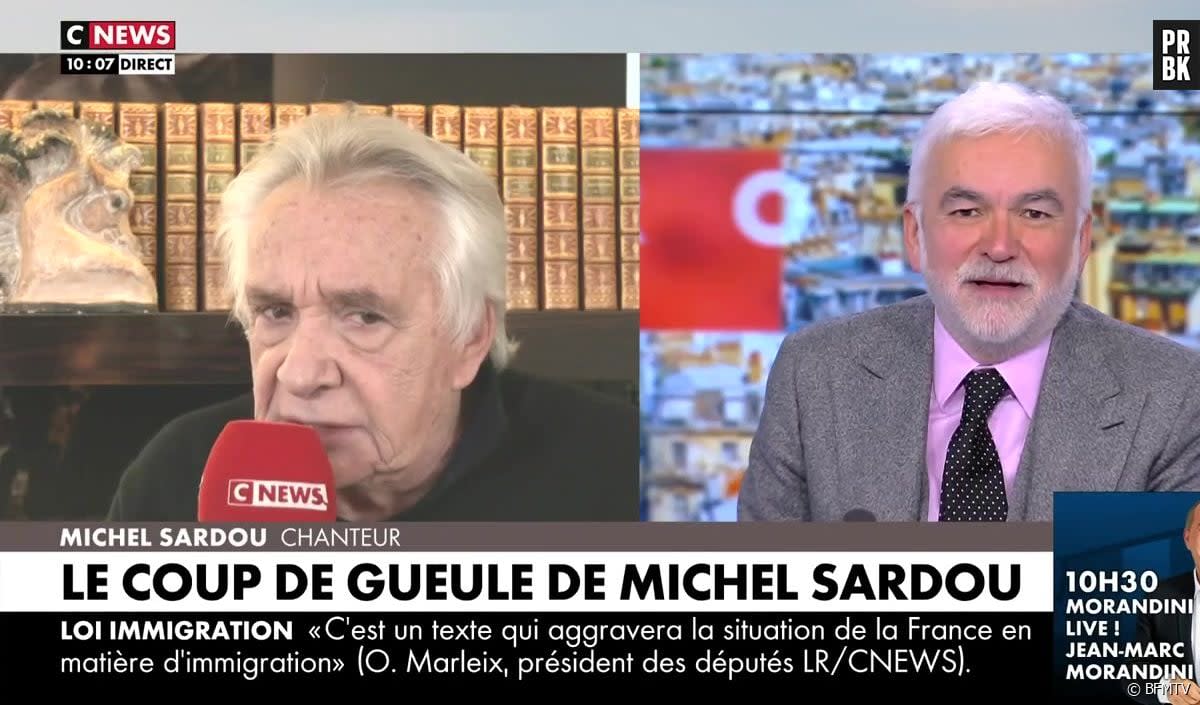 Furieux contre BFMTV, Michel Sardou pousse un énorme coup de gueule chez Pascal Praud sur CNews - BFMTV