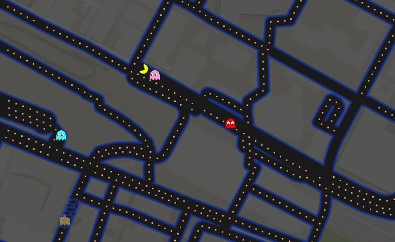 Pac-Man loses a life on Roe Street near the Horseshoe Bridge. Picture: Google Maps