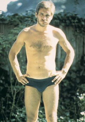 Before rockin' the worlds of stormtroopers, international terrorists, a man with one arm, and Tess McGill; Harrison Ford rocked a Speedo.