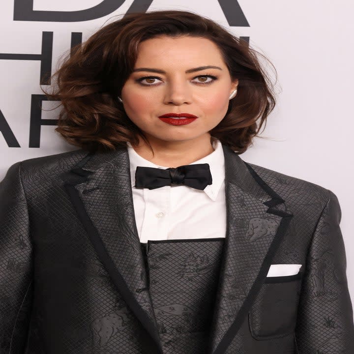 Closeup of Aubrey Plaza