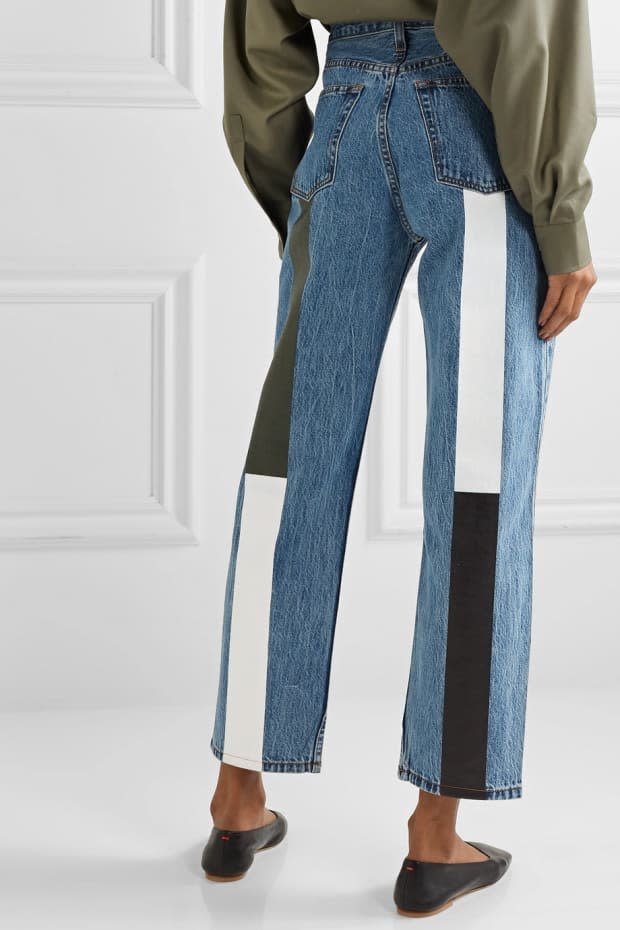 <em>Still Here Tate Cropped Striped High-Rise Straight-Leg Jeans, $280, </em><a href="https://rstyle.me/+mly8GHjkf3O6bdmO2NLvTA" rel="nofollow noopener" target="_blank" data-ylk="slk:available here;elm:context_link;itc:0;sec:content-canvas" class="link ">available here</a><em>.</em>